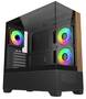Cooler Master Elite 690 Wood ATX Case, Tempered Glass Side Panels, NO PSU