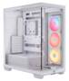 Corsair 3500X LX-R RGB White Mid-Tower E-ATX Case, Tempered Glass Side Panels, NO PSU
