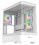 Thermaltake View 290 TG ARGB Snow Mid Tower ATX Case, Curve TG Front Panel, NO PSU