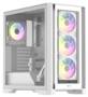 Formula V Line Air Power G8 Floe White Mid Tower ATX Case, Tempered Glass Side Panels, NO PSU