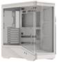 Formula V Line Crystal U9 White Mid Tower E-ATX Case, Tempered Glass Side Panel,