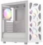 Formula V Line Mana Stone AR White Mid Tower ATX Case, Tempered Glass Side Panel