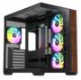Thermaltake View 380 WS ARGB Wood Edition Mid Tower ATX Case, Tempered Glass Sid