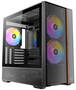 Antec FLUX REAR Mid Tower ATX Case, 4mm Tempered Glass Side Panel, NO PSU