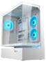 Cougar CFV235 White Mid Tower ATX Case, Tempered Glass Side Panels, NO PSU
