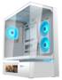 Cougar CFV235 Vision White Mid Tower ATX Case, Tempered Glass Side Panels, NO PS
