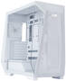 In Win PRISM White Mid-Tower ATX Case, Tempered Glass Panel, NO PSU