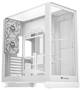 Thermaltake View 390 TG Snow Edition Mid Tower ATX Case, 4mm Front and Left Curved Panels, NO PSU