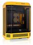 Thermaltake The Tower 600 Bumblebee Mid Tower ATX Case, Tempered Glass Side Panels, NO PSU