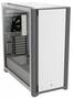 Corsair 5000D White Mid-Tower ATX Case, TG Panel, No PSU