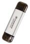Transcend 1TB ESD310 2-in-1 Portable SSD, Silver, USB-C/USB-A