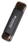 Transcend 512GB ESD310 2-in-1 Portable SSD, Black, USB-C/USB-A