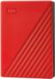 Western Digital WD My Passport 5TB Portable External Hard Drive, Red