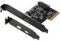 Simplecom PCIe x4 to 2-Port USB 3.2 Gen II 10Gbps USB-C and USB-A Expansion Card