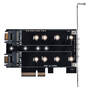 SilverStone ECM27 3 Port M.2 SSD to PCI-E x4 Adapter Card