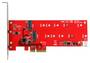 StarTech 2x M.2 SATA SSD Controller Card PCI-E