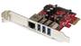 StarTech 3 Port USB 3.0 and Gigabit Port PCIe Card