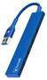 Bonelk Long-Life USB-A to 4 Port USB 3.0 Slim Hub Blue