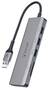 Bonelk Long-Life USB-A to 3 Port USB 3.0 Hub, Space Grey