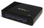 StarTech 4 Port SuperSpeed USB 3.0 Hub, Black