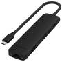 Satechi 7-in-1 USB-C Slim Multiport Adapter Hub, Black