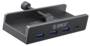 Orico 5-in-1 Clamp Mounted USB-C Hub, Black