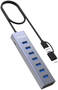 mBeat 7-Port USB Hub with Dual USB-A USB-C Connector