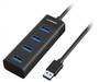 mBeat MB-U3H-4K 4-Port USB 3.0 Hub, Black