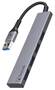 Bonelk Long-Life USB-A to 4 Port USB 3.0 Slim Hub Space Grey