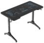 ONEX GD1400G Tempered Glass RGB Gaming/Office Desk, Black
