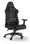 Corsair TC100 RELAXED Leatherette Gaming Chair, Black/Black