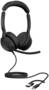 Jabra Evolve2 50 UC Stereo USB-C/A Wired Headset, Black, On-ear Headband,