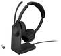 Jabra Evolve2 55 MS Stereo Wireless Headset with Charging Stand, USB-A