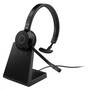 Jabra Evolve 65 TE UC Mono Bluetooth Headset, USB-A, W/Charging Stand