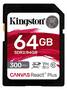 Kingston 64GB Canvas React Plus SD Card