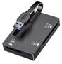 Simplecom 3-Slot SuperSpeed USB 3.0 Card Reader with Card Storage Case