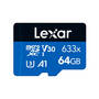 Lexar 64GB 633x Blue Series microSDXC Card