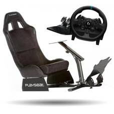 Logitech G923 Racing Wheel Playseat Evolution Alcantara Racing Chair