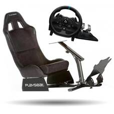 Logitech G923 Racing Wheel Playseat Evolution Alcantara Racing Chair