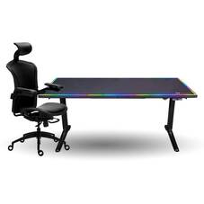 Thermaltake Level 20 RGB Electric Gaming Desk Tesoro Hybrid E5 Ergo Chair