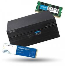 ASUS PN51-E1 Mini PC Barebone, Ryzen 5 5500U, 16GB RAM, 500GB M.2 NVMe SSD