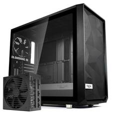 Fractal Design Meshify S2 Blackout Case with 850W Gold Modular Power Supply