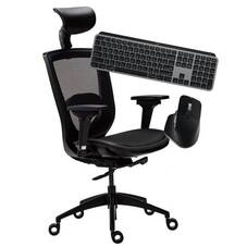 Logitech MX Wireless Keyboard/Mouse Ergonomic Chair Home/Office For Mac