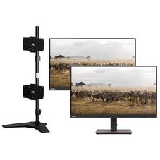 Save Up To $100 Buy 2x Lenovo 27inch Monitors With Dual Monitor Stand