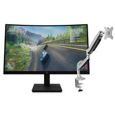 Buy HP X27c 27inch FHD Gaming Monitor Get Single Monitor Arm for Free