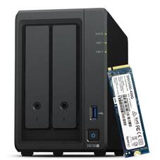 Synology DiskStation DS720+ 2 Bay NAS, 1x SNV3400 400GB M.2 NVMe SSD