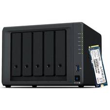 Synology DiskStation DS1520+ Tower 5 Bay NAS, SNV3400 400GB M.2 NVMe SSD