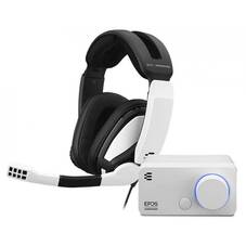 EPOS Gaming GSP 301 Gaming Headset GSX 300 Audio Amplifier - White Bundle