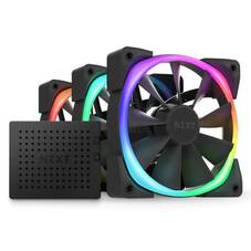 NZXT Aer RGB 2 120mm RGB Case Fan, Black, 3-pack