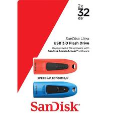 SanDisk 32GB Ultra USB 3.0 Flash Drive Dual Pack